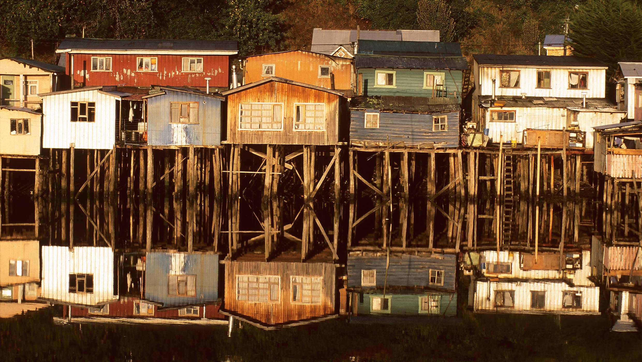 Castro with traditional houses on stilts