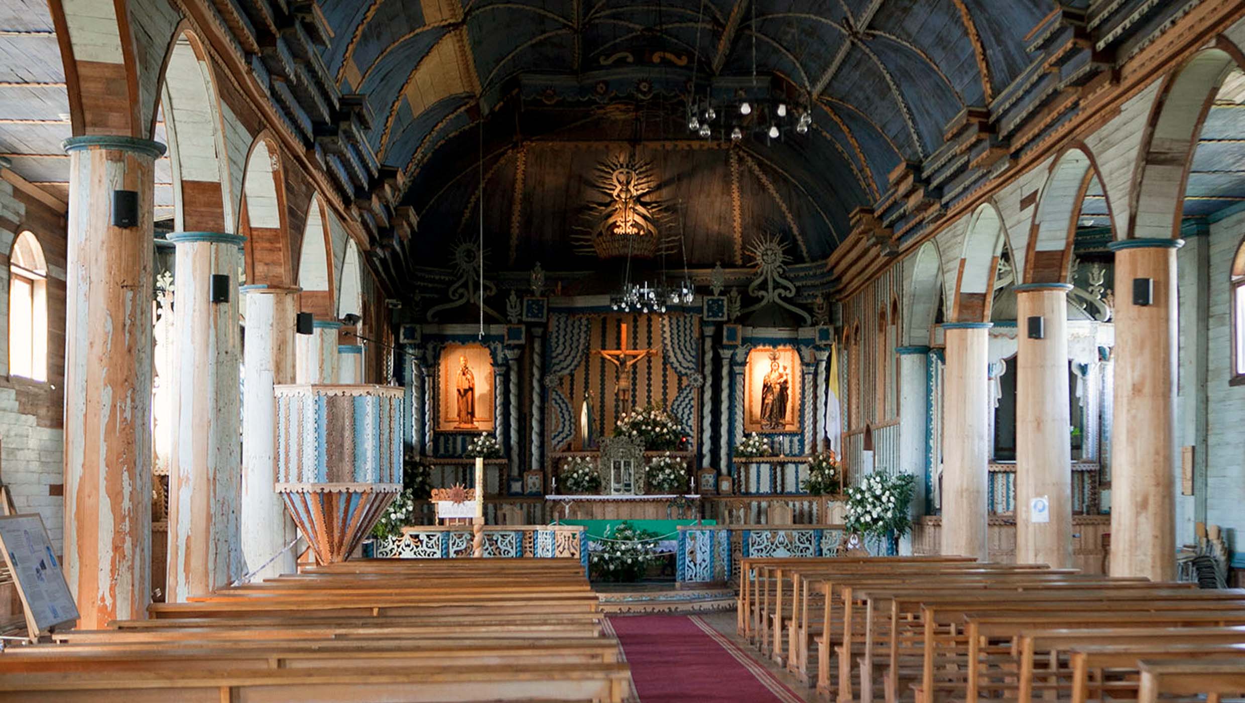 UNESCO world heritage church on Quinchao Island, Chiloé