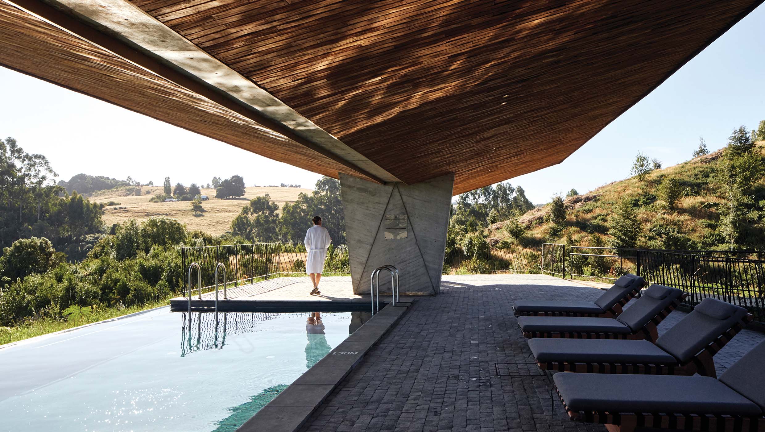 Beautifully designed luxury spa at Refugia Chiloé hotel